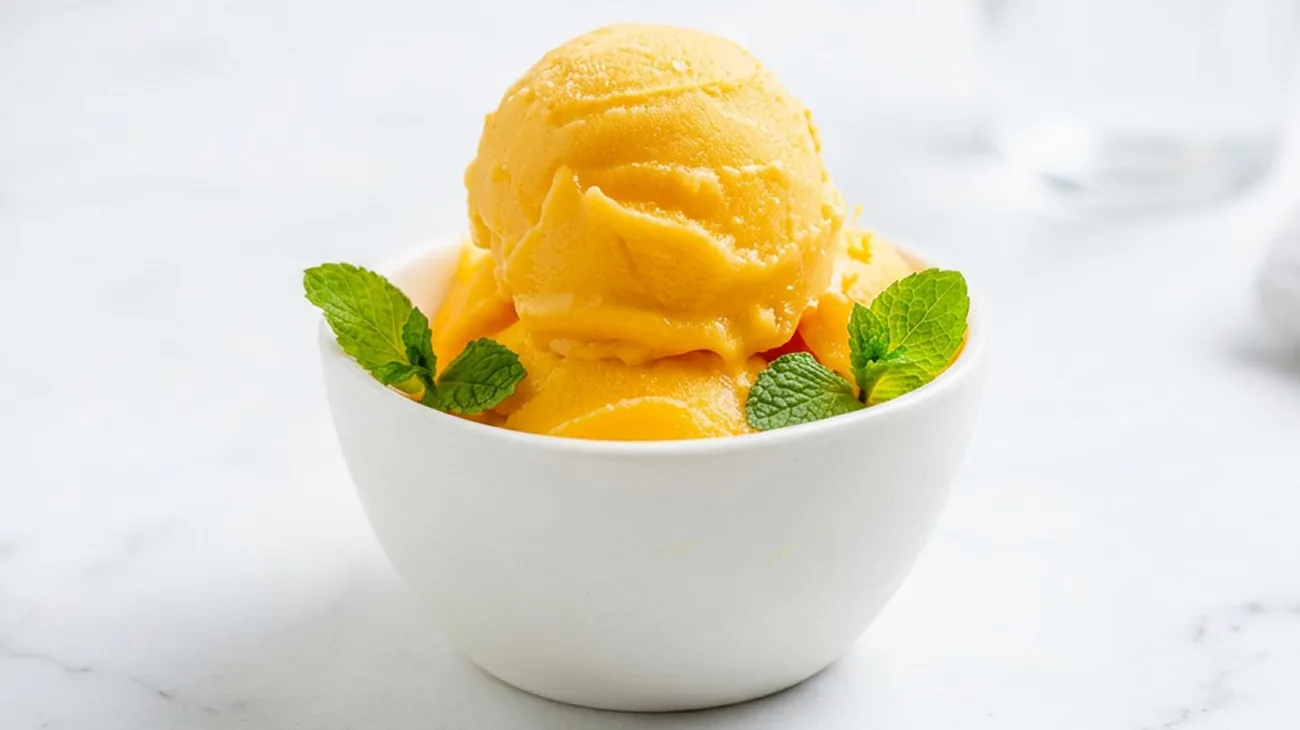 Silky Mango Sorbet